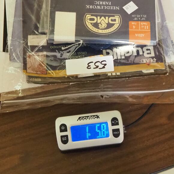 Vintage Cross Stitch Fabric Lot (set of 4) Cotton White 11 Count AIDA Needlework - Picture 10 of 10